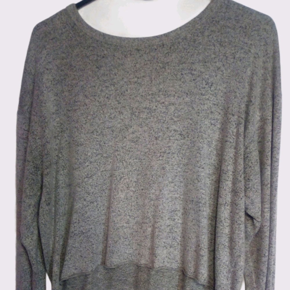 Grey Crop Top